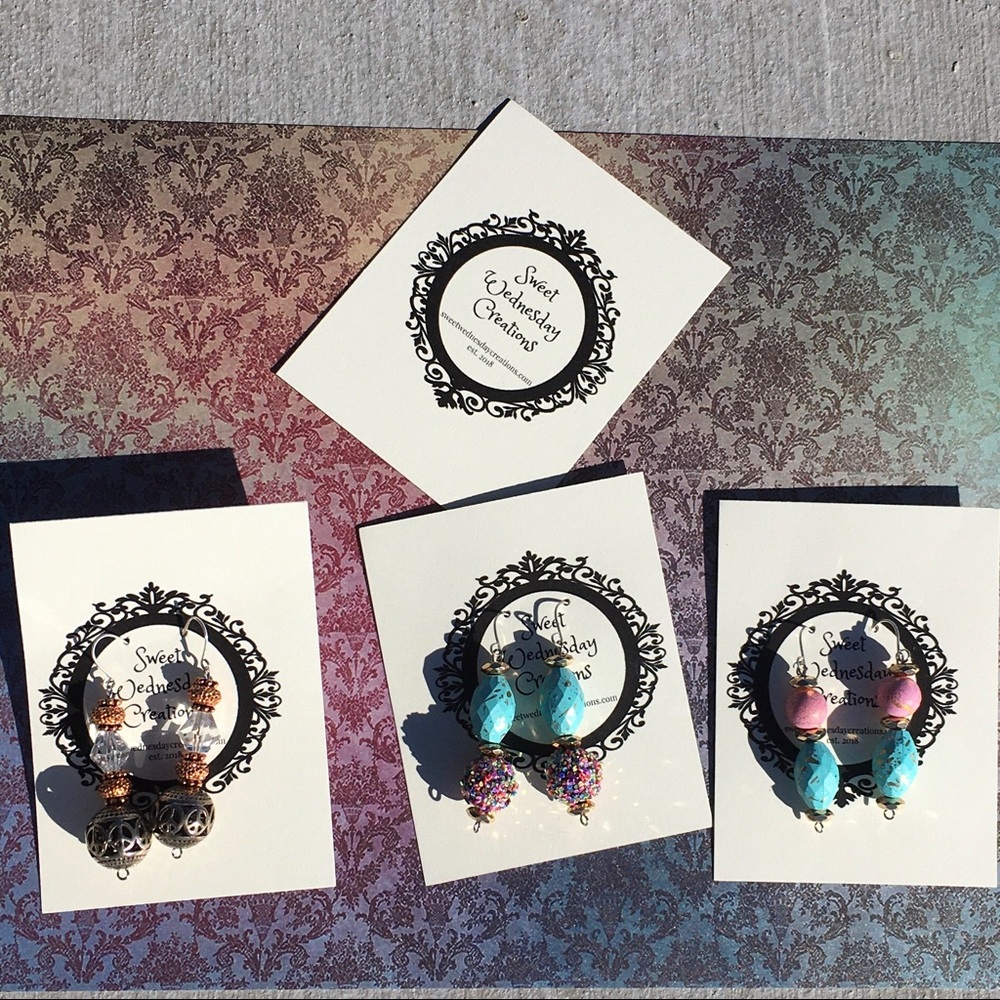 Fun Festive Drop Dangle Earrings - Picture 6 of 6